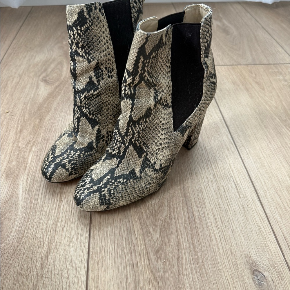 Sam Edelman Snakeskin Ankle Boots